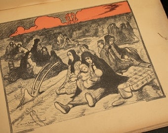 Antique book. "Aux Victimes de la guerre russo-japonaise. Un groupe d'artistes."