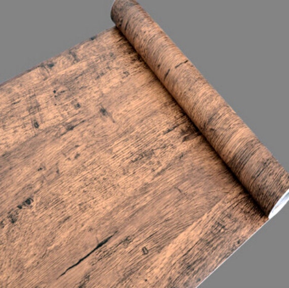 Items similar to Rustic Wood Contact Paper, Shelf Liner, SelfAdhesive