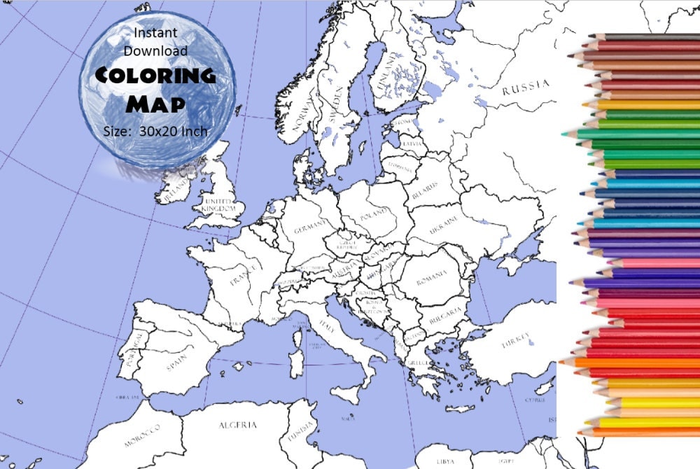 Europe Countries Labeled Map Europe Map Labeled European Countries