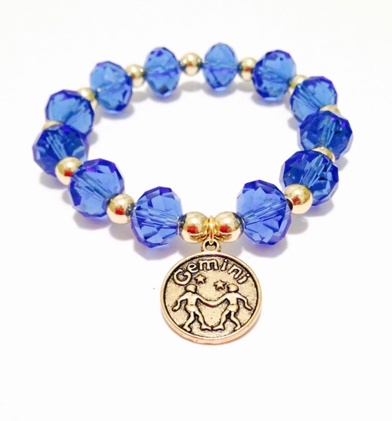 Gemini Bracelet Beaded Gemini Bracelet Elastic Gemini