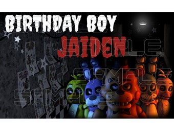 Five Nights At Freddy's Birthday Iron On Transfer Digital
