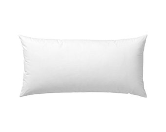 12x20 Lumbar Pillow Insert - Pure Cotton Cover - Pillow Insert - Premium Polyester Fiberfill, Extra Firm Pillow Form with Zipper