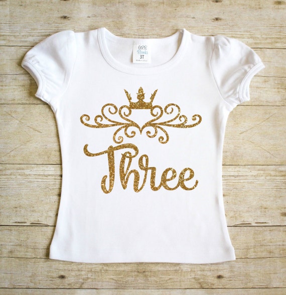 Third Birthday Shirt 3rd Birthday Shirt by PineapplePancakeKids