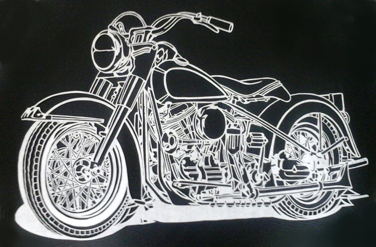 Harley Davidson paper cut Motorcycle paper by CreativeStudioAA