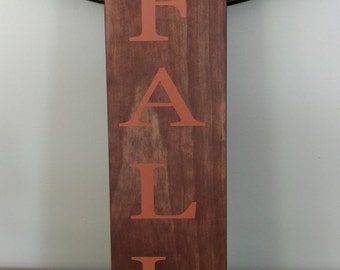 Fall Wood Sign.Fall Sign.Fall Decor.Vertical Sign.Vertical Wood Sign.Fall Decorations.Wood Sign.