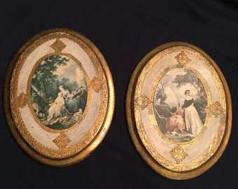 Pair Italian Florentine Baroque Plaques