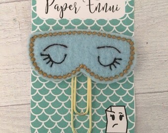 Holly's Sleep Mask Felt Planner Clip Paper clip