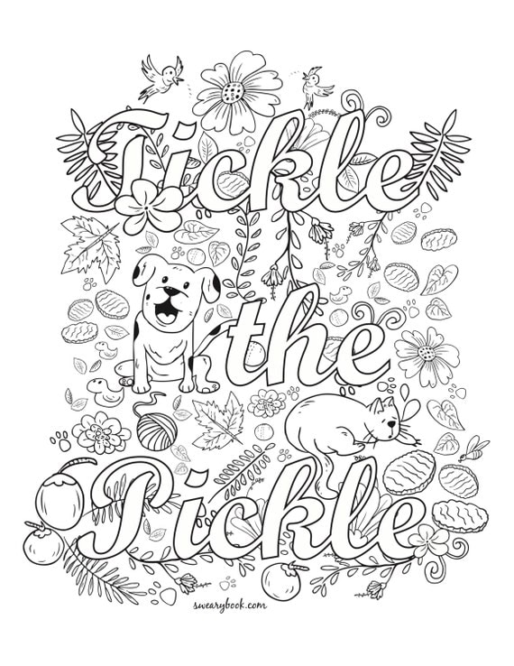 Free printable coloring pages for adults only swear words