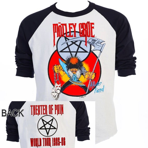 MOTLEY CRUE Theater of Pain 85-86 TOUR Baseball by VintageT22