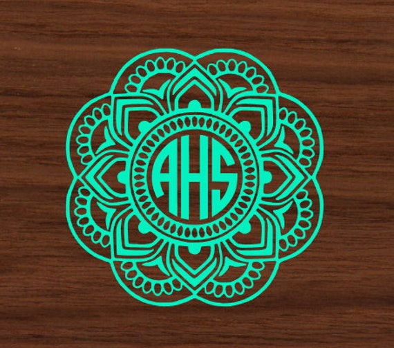 Download Mandala Monogram Yeti Decal Yeti Monogram Car by ...