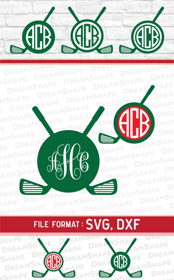 Download Golf SVG Files Golf Monogram Cricut Files Golfing Logo