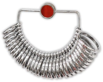 29 Piece Stainless Steel Ring Sizing Set. Size 1-15 In Half Size Increments: TJ01-99750