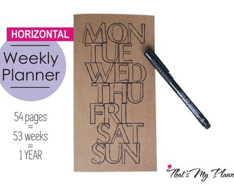 Traveler's Notebook insert Personal size Felt Zip Up