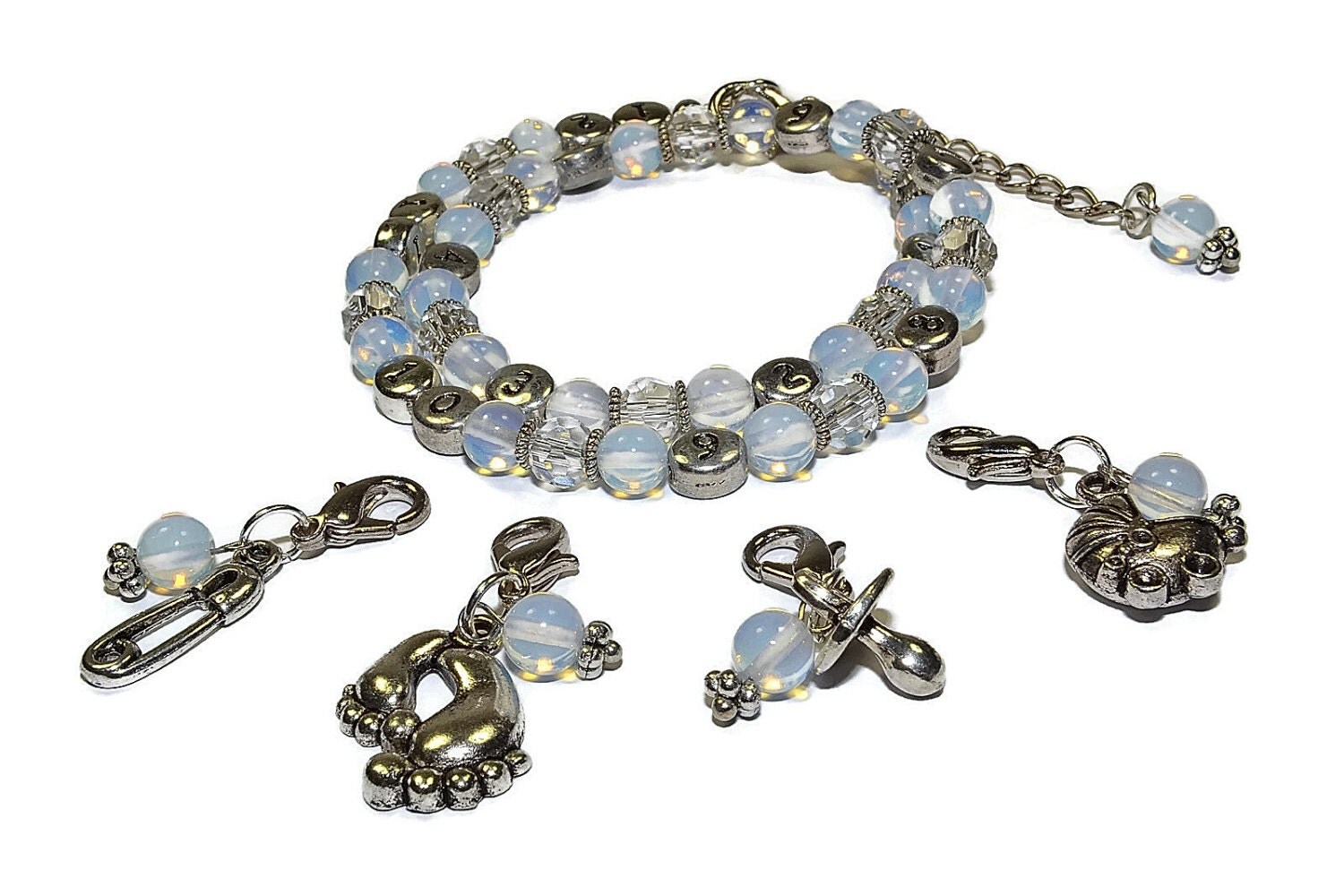 Gemstone Opal Nursing Bracelet Nursing Reminder Bracelet