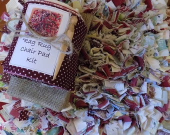 A Traditional "Rag Rug" Chair Pad kit