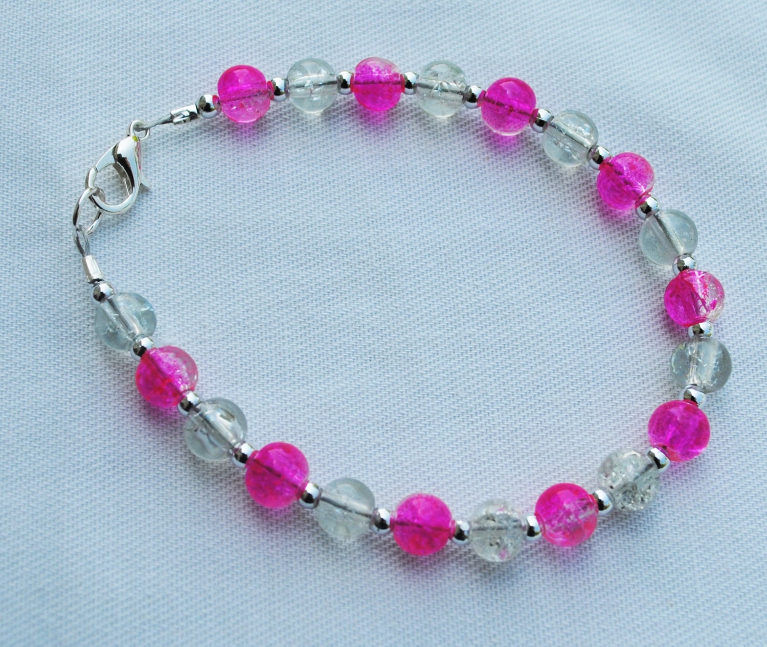 Pink fashion Bracelet by CTourvilleJewelry on Etsy