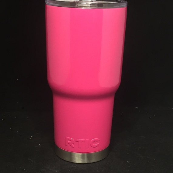 Magenta Hot Pink Powder Coat Painted Yeti Rambler Tumblers