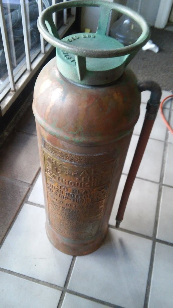 Antique Copper Fire Extinguisher