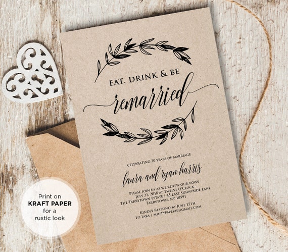 Free Printable Vow Renewal Invitations 6