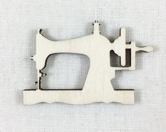 Wood Sewing Machine Laser Cut Shape, Sewing Machine Wood Cut, DIY Craft Supplies