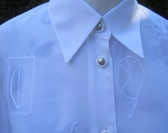 Vintage of 80s blouse blouse S / m