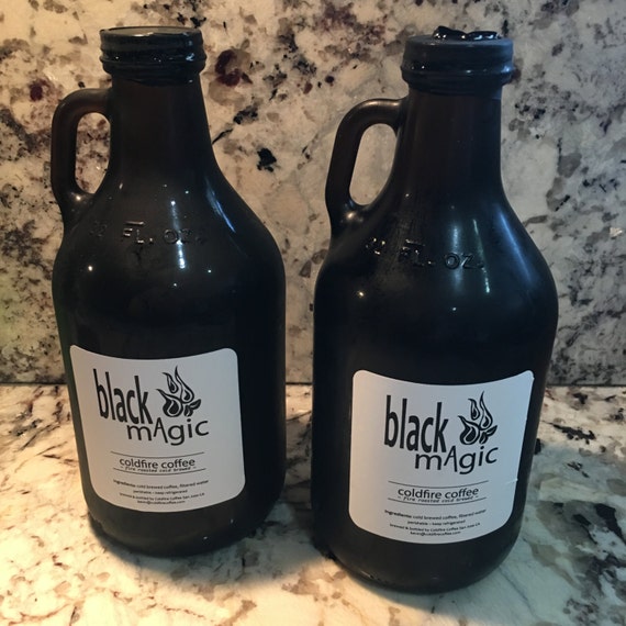 ColdFire Cold Brew Coffee 32 oz Growler Black by ColdFireCoffee
