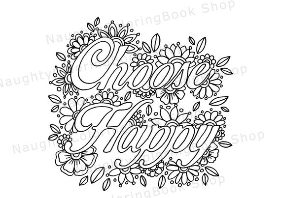 Choose Happy Inspirational Quote Dorm Decor Office Decor