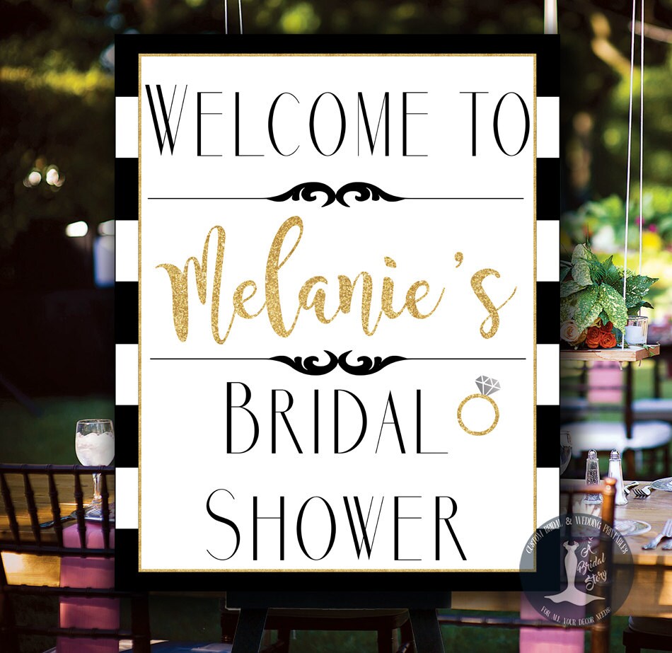 Bridal Shower Welcome Sign Printable Welcome by ABridalStory