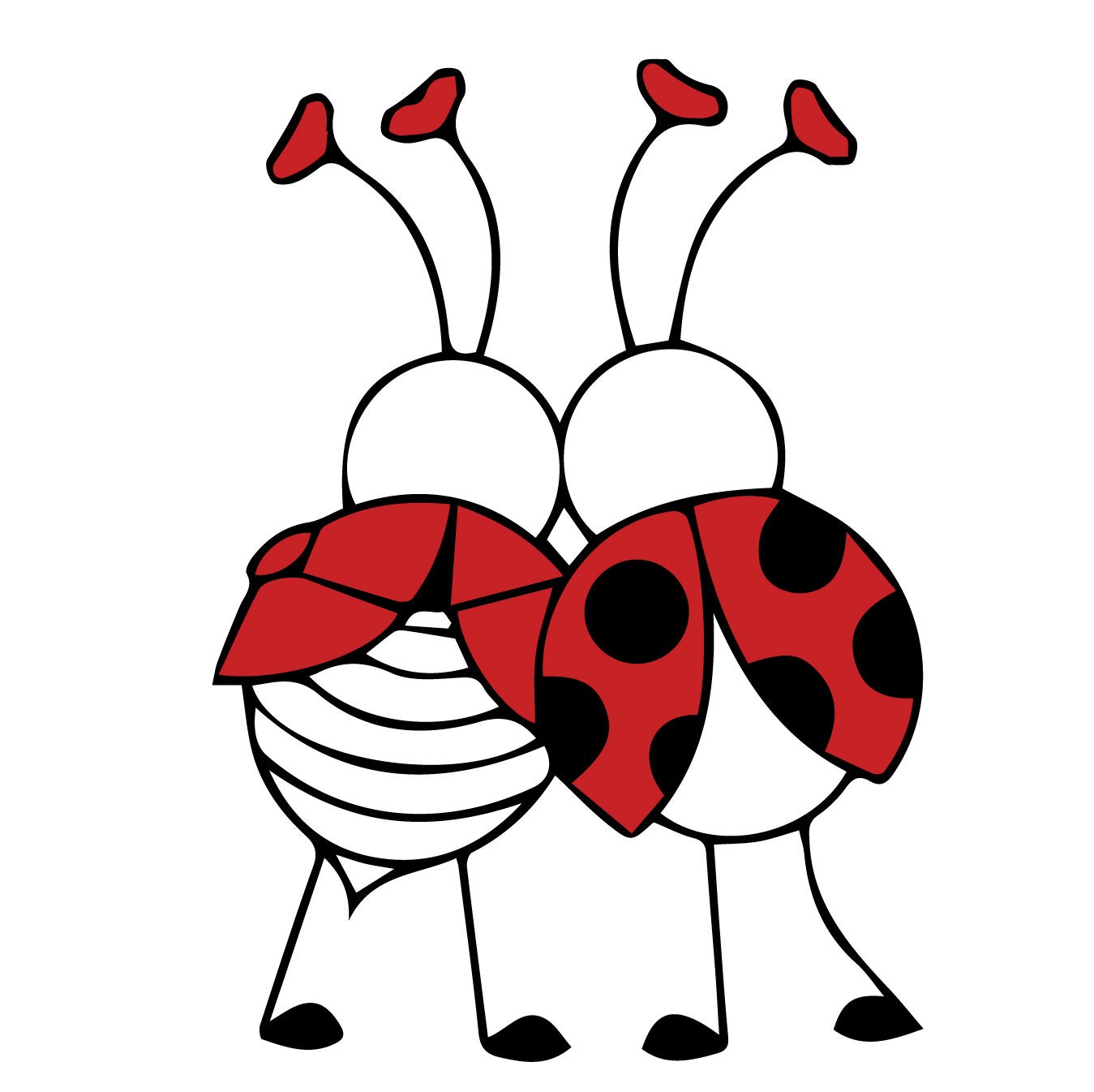 Download SVG Ladybug hug Ladybug hug eps Ladybug hug silhouette