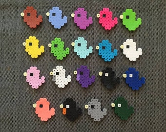 hama bird bead Etsy  bead designs  Perler