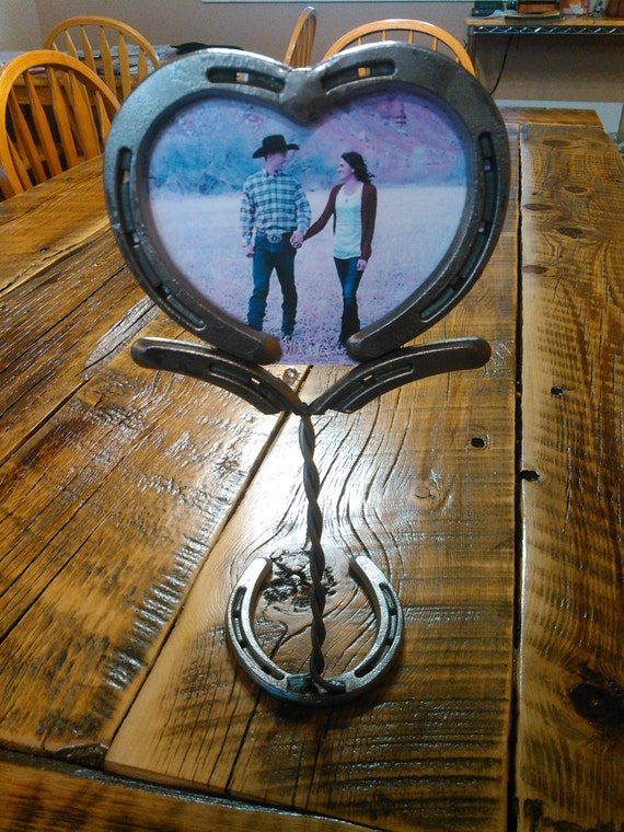 Horseshoe Heart Picture Frame by CARanch on Etsy