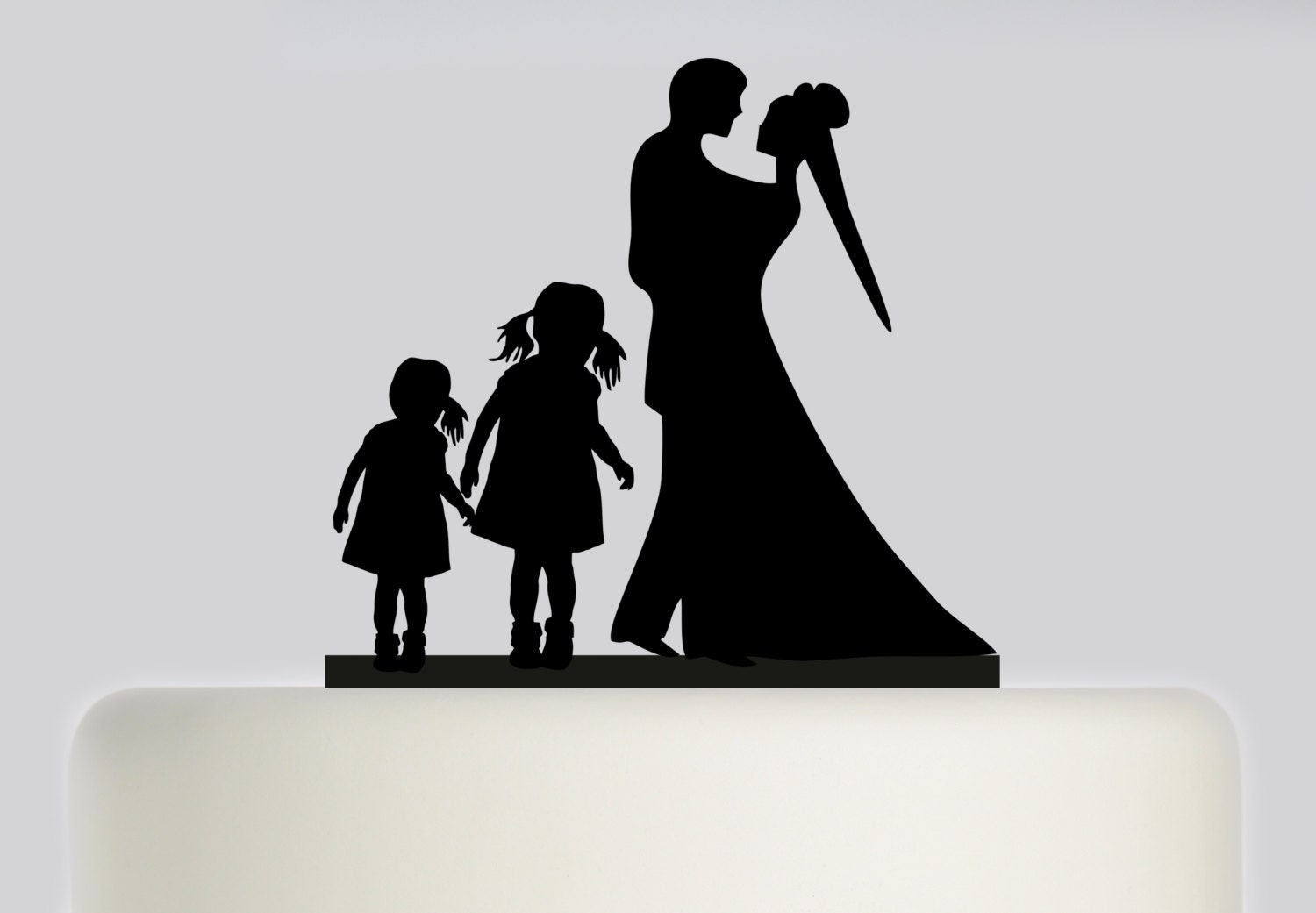 Acrylic Wedding Cake Topper With Bride And By Simplycaketoppers 0748