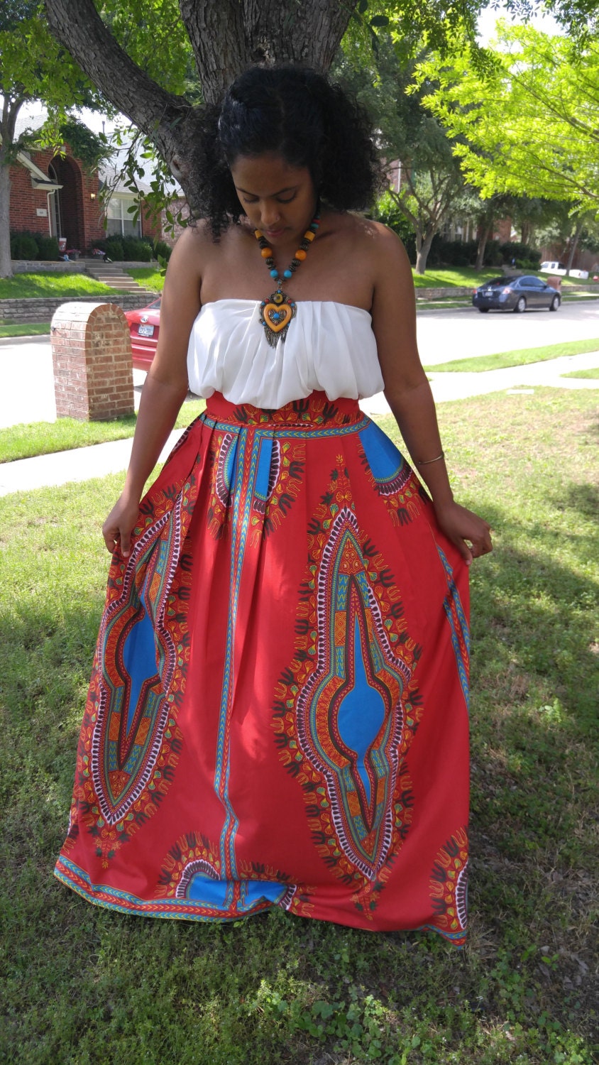 African skirt African print skirt African maxi skirt