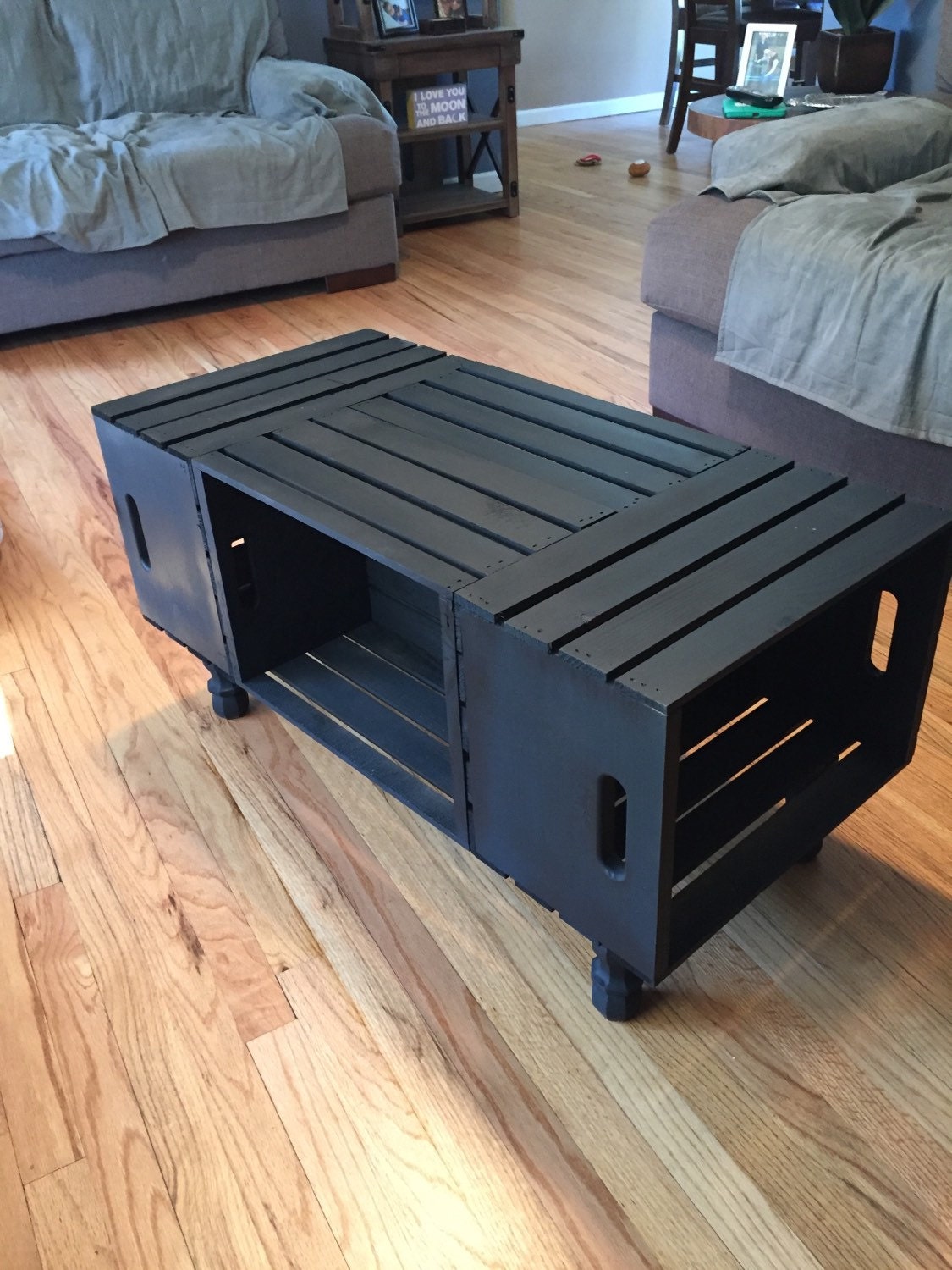 Wine Crate Coffee Table Rectangle