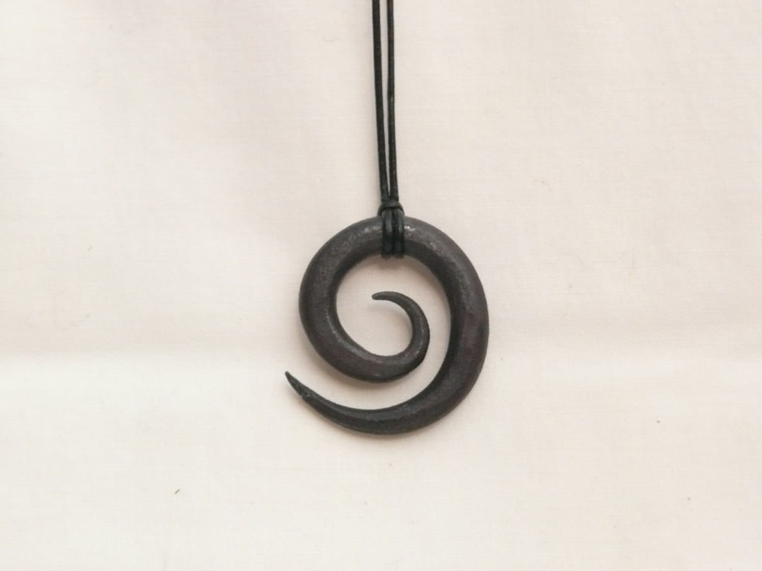 Hand Forged Necklace Blacksmith Pendant by HarmlessBananasTribe