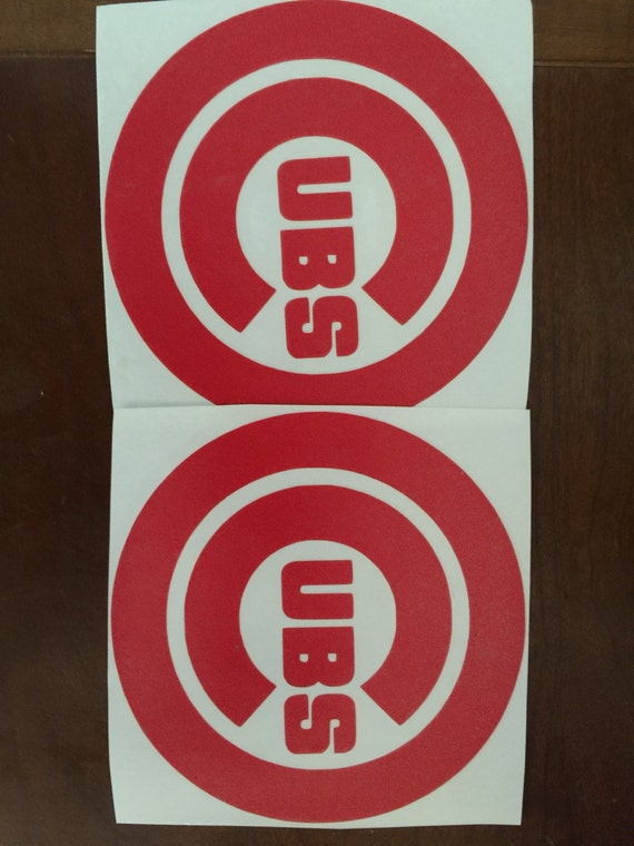 Car decal Chicago Cubs Decal by BlissfulVinylCo on Etsy