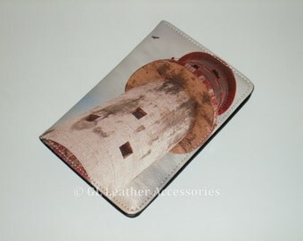 High Quality Faux Leather Passport Holder Case (Lighthouse)