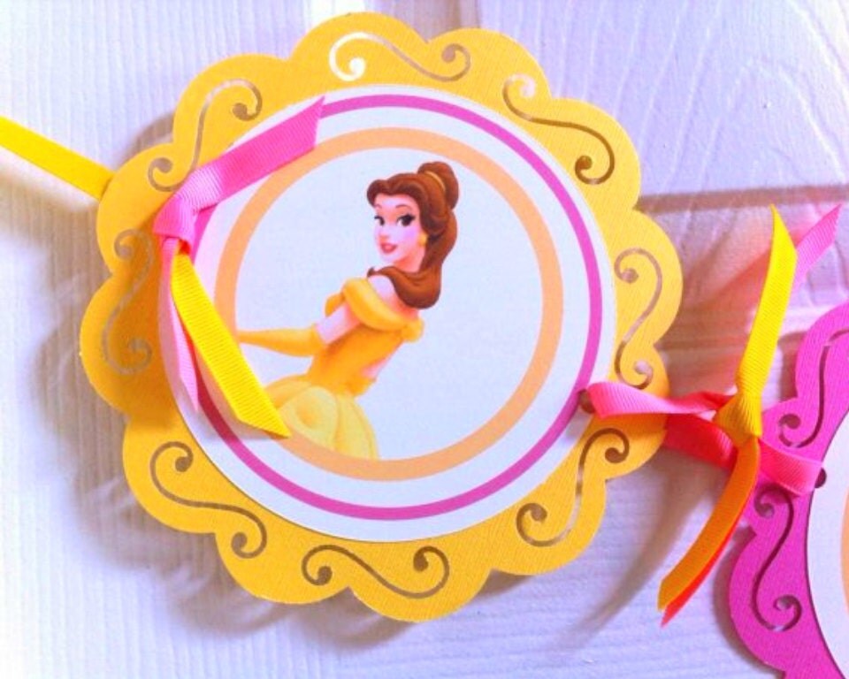 Belle Happy Birthday Banner