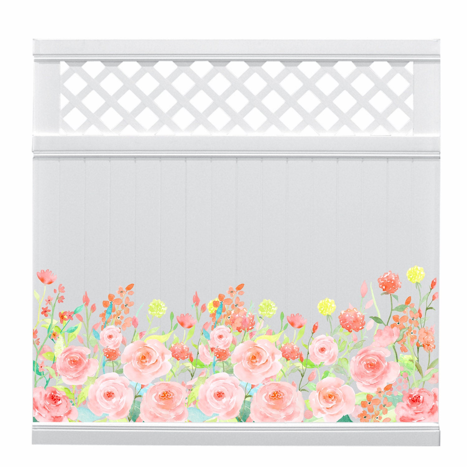 Privacy Fence Decals Garden Art