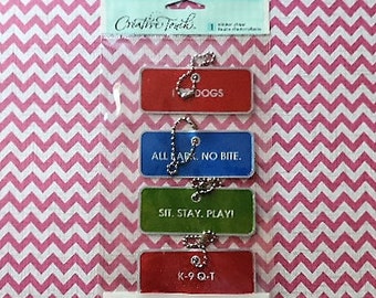 Dog Tags scrapbook stickers by Creative Touch