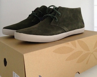 FRED PERRY BASKETS chaussures byron mid suede verte kaki 40 41 44