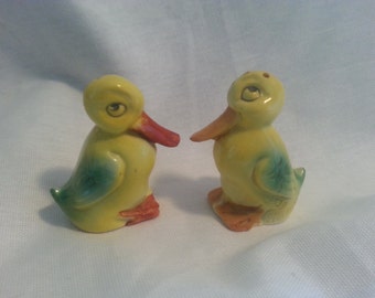 Rare Vintage German Duck Salt and Pepper Shakers.