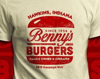 Benny's Burgers - Stranger Things T-Shirt - Men's / Unisex & Women's Fit