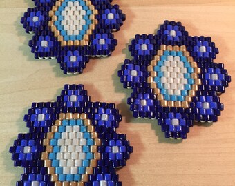 6 Glass Bead Coasters