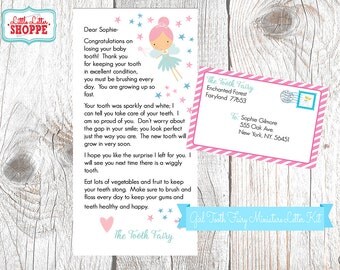INSTANT DOWNLOAD | EDITABLE | Tooth Fairy Miniature Letter | Tooth Fairy Certificate | Tooth Fairy Note | Tooth Fairy Printable Tooth Chart