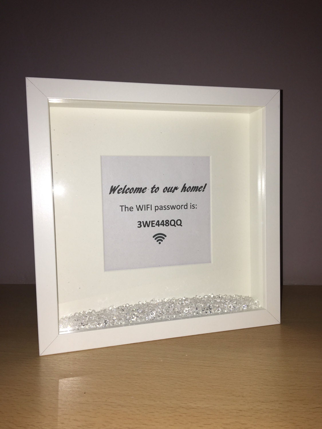 Wifi password frame quirky home decor our