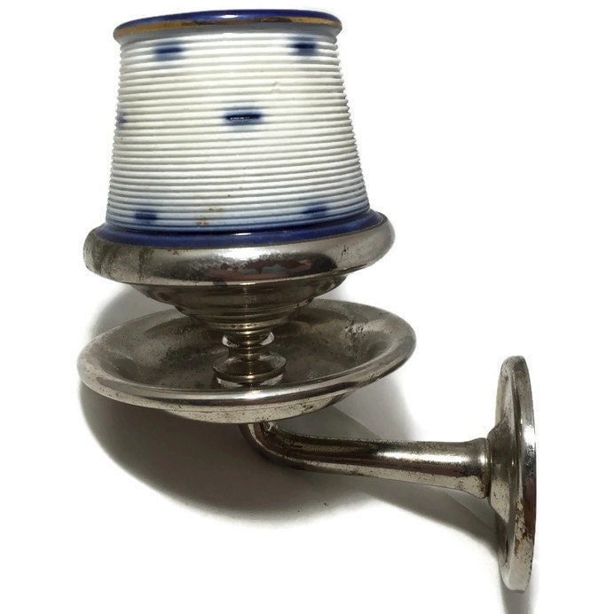 Reserved Antique Match Holder Striker S Sternau Ceramic and