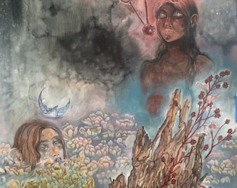 The Vessel // Original Painting Faerie / Magical / Fantasy