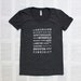 LAST ONES - women's and unisex size Small - Pride and Prejudice Locations Typography t shirt- Jane Austen