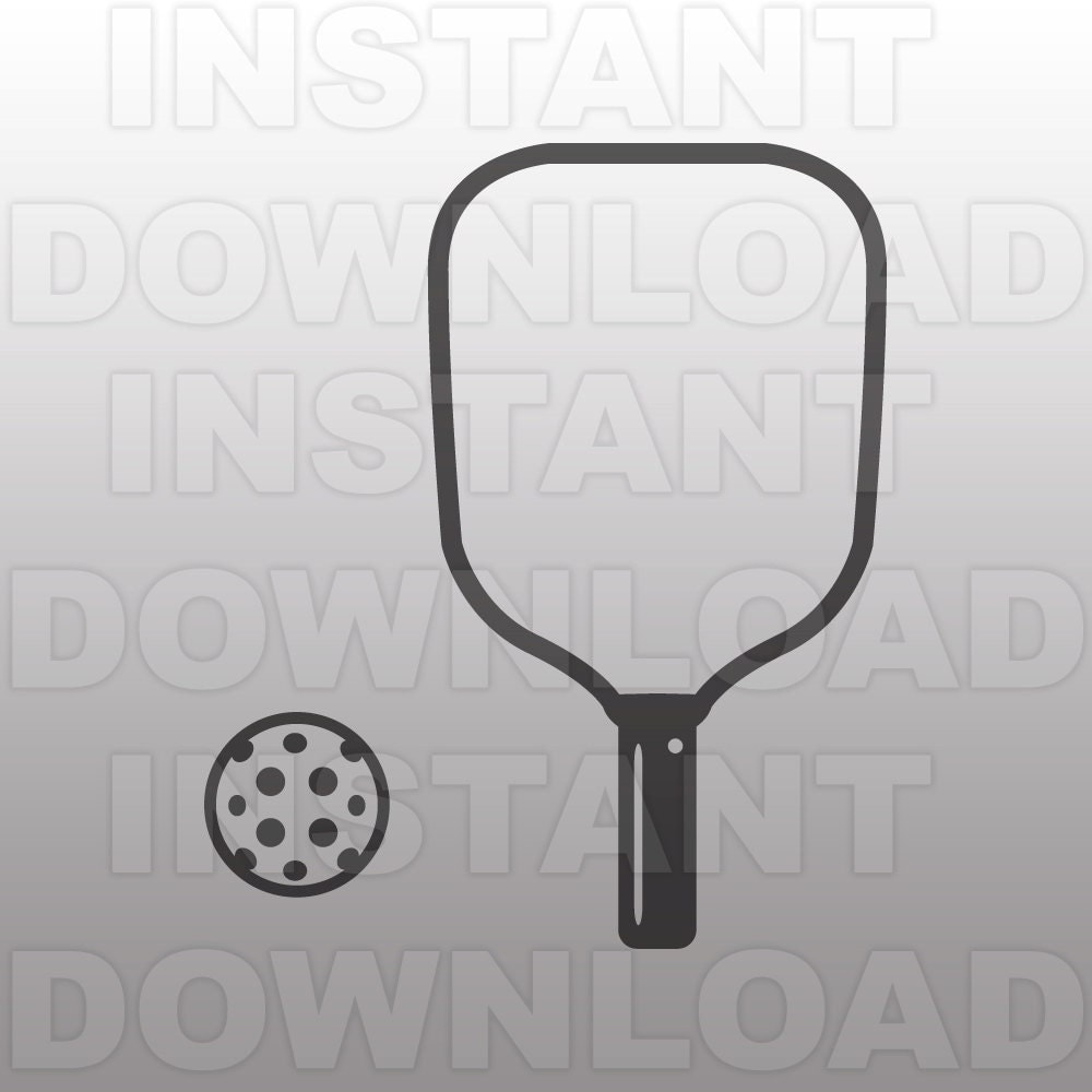 Download Pickleball SVG File Vector Art File For Commercial